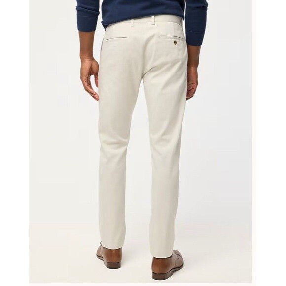 J.Crew Factory Men's Slim Fit Flex Chino Pant Khaki Size 29x30 Stone - Picture 2 of 6